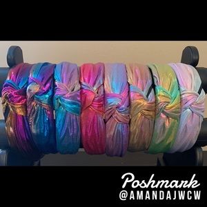 4 for $34 - Mermaid Metallic Rainbow Headbands